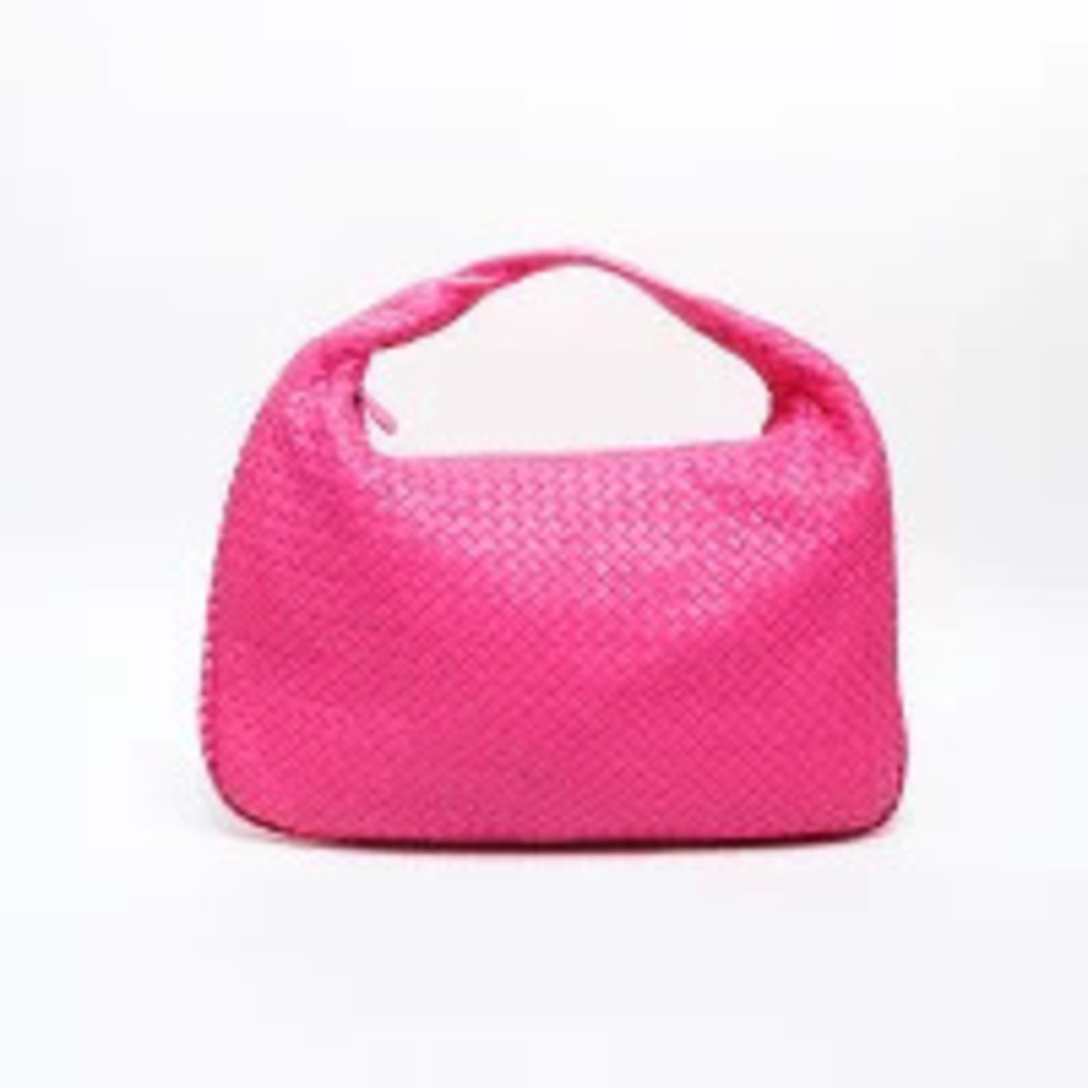 Bottega Veneta Intrecciato Hobo Shoulder Bag Pink